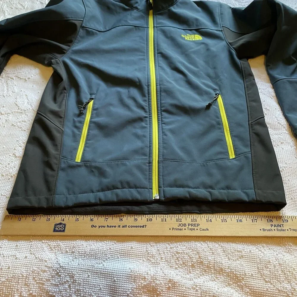North Face Coat Jacket Men's‎ Sz S Thick Fuzzy Lining Gray And Blue Nice J